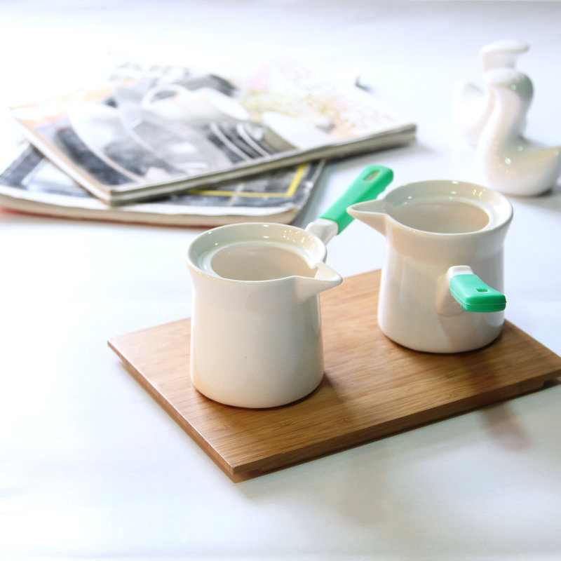 家用厨房陶瓷小奶锅咖啡油泼防烫