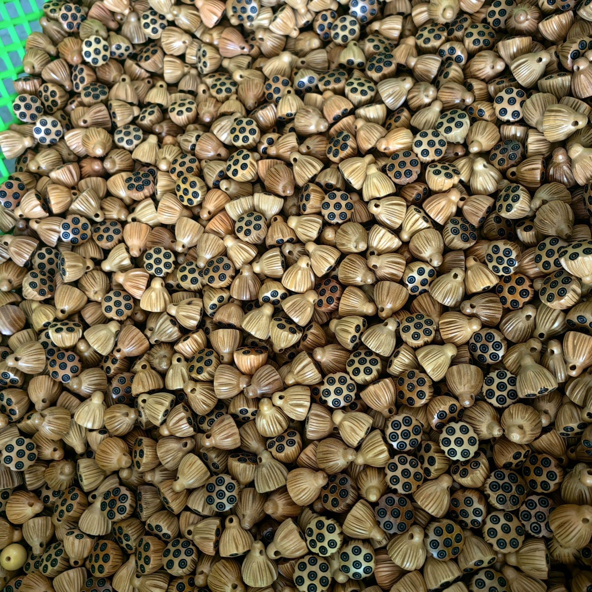 桃木挂件黄杨木莲蓬吊坠