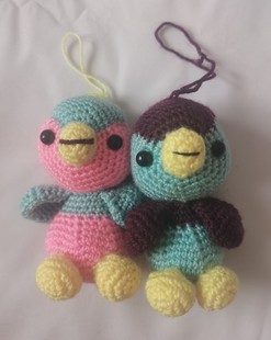 处理样品/纯手工钩针钩编*小企鹅挂件*情人节圣诞生日礼物20一对