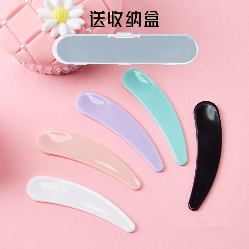 盒装美妆工具塑料面膜刮勺DIY面膜工具面霜小勺子化妆品分装工具