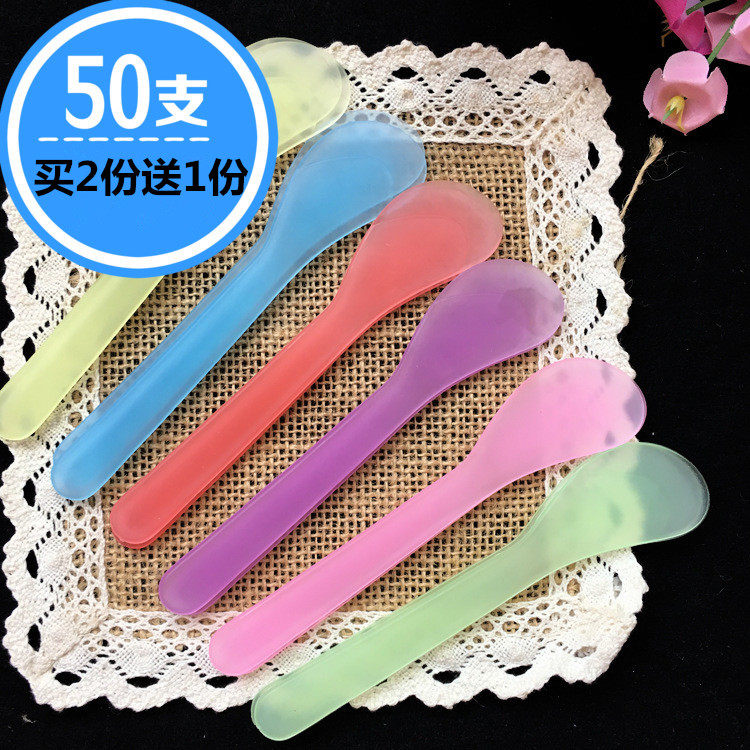 50个！美妆工具韩国美容DIY面膜工具面膜棒 面膜勺子 刮板面膜刀