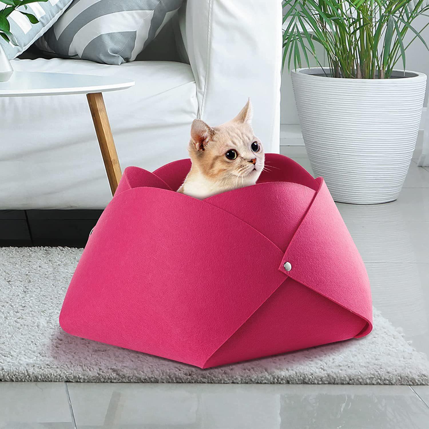 宠物花瓣窝跨境爆款毛毡猫窝四季通用宠物床可拆洗便携式宠物窝,宠物/宠物食品及用品,猫笼子/猫别墅,淘宝优惠券,粉丝福利购,淘宝优惠卷