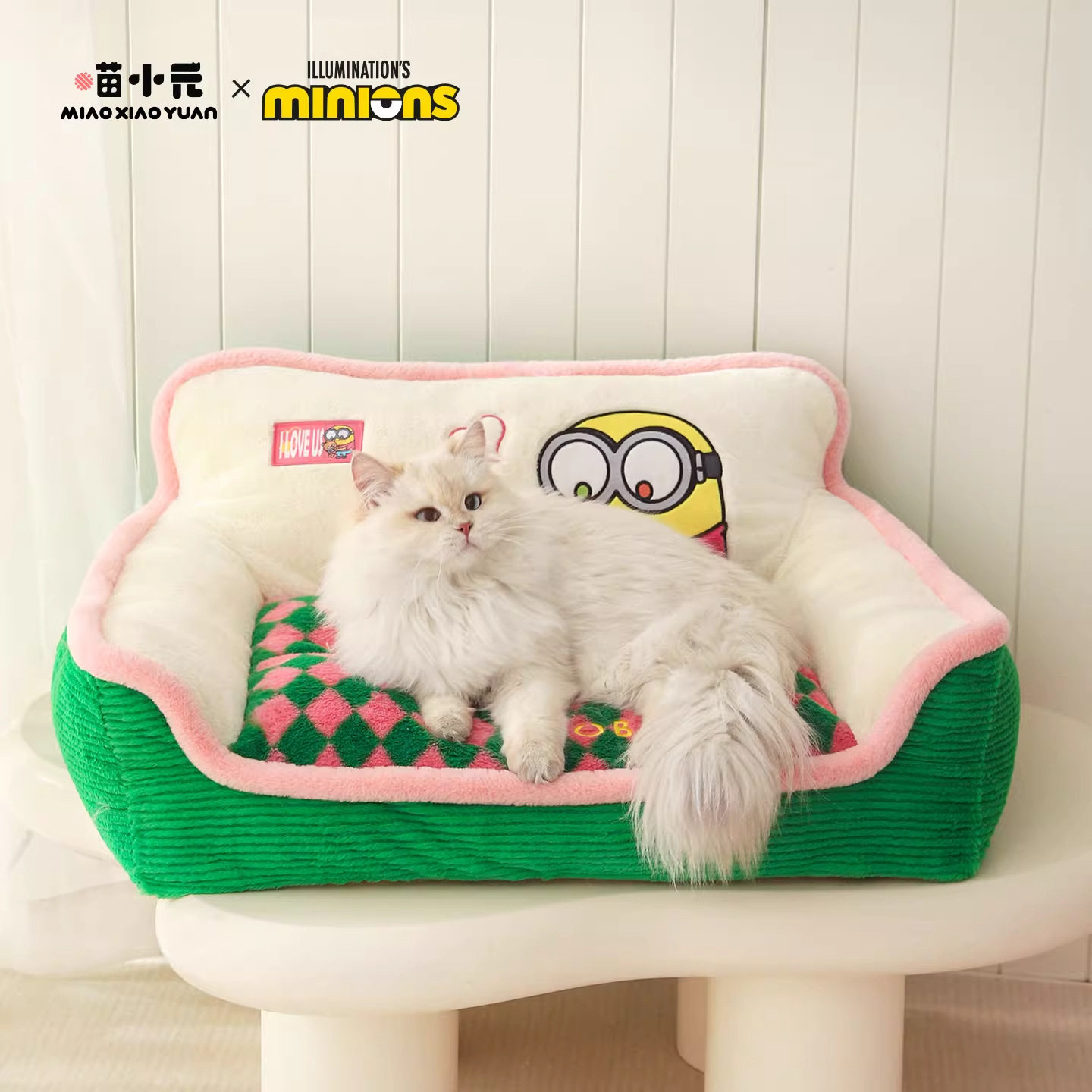 喵小元|小黄人联名宠物沙发四季通用冬天保暖猫窝猫咪睡宠物用品,宠物/宠物食品及用品,猫笼子/猫别墅,淘宝优惠券,粉丝福利购,淘宝优惠卷