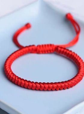 编制手工男女红绳大小手链绳调节