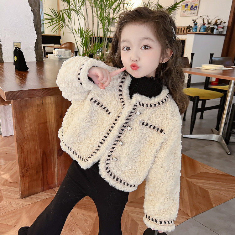 女童外套秋装2025新款女宝宝秋季羊羔绒衣服女孩小香风儿童春秋装,童装/婴儿装/亲子装,皮草/仿皮草,淘宝优惠券,粉丝福利购,淘宝优惠卷