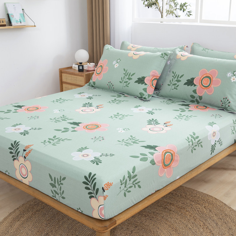 清新純棉床笠單件全棉床罩兒童1.2米1.8保護罩床墊套防滑固定夏季在類目 牀上用品, 牀笠中 - 來自Buy2taobao.com提供專業的淘寶代購服務