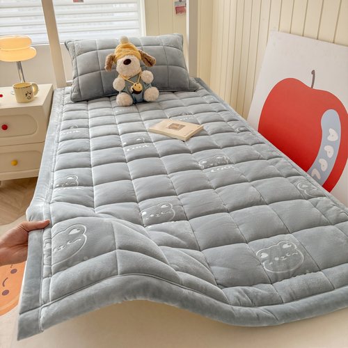 A类牛奶绒冬季加厚床垫防滑