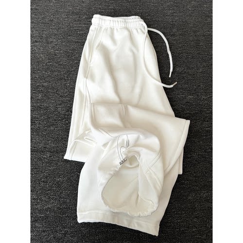 抽绳松紧腰阔腿镰刀抽绳香蕉卫裤