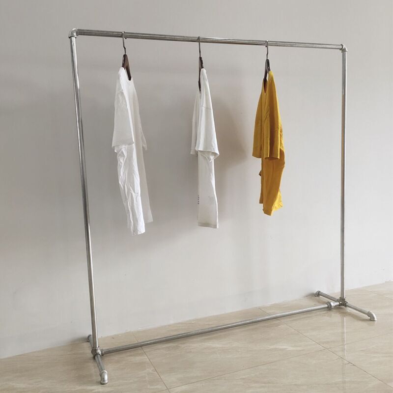 服装地摊晒被简易镀锌管展示架