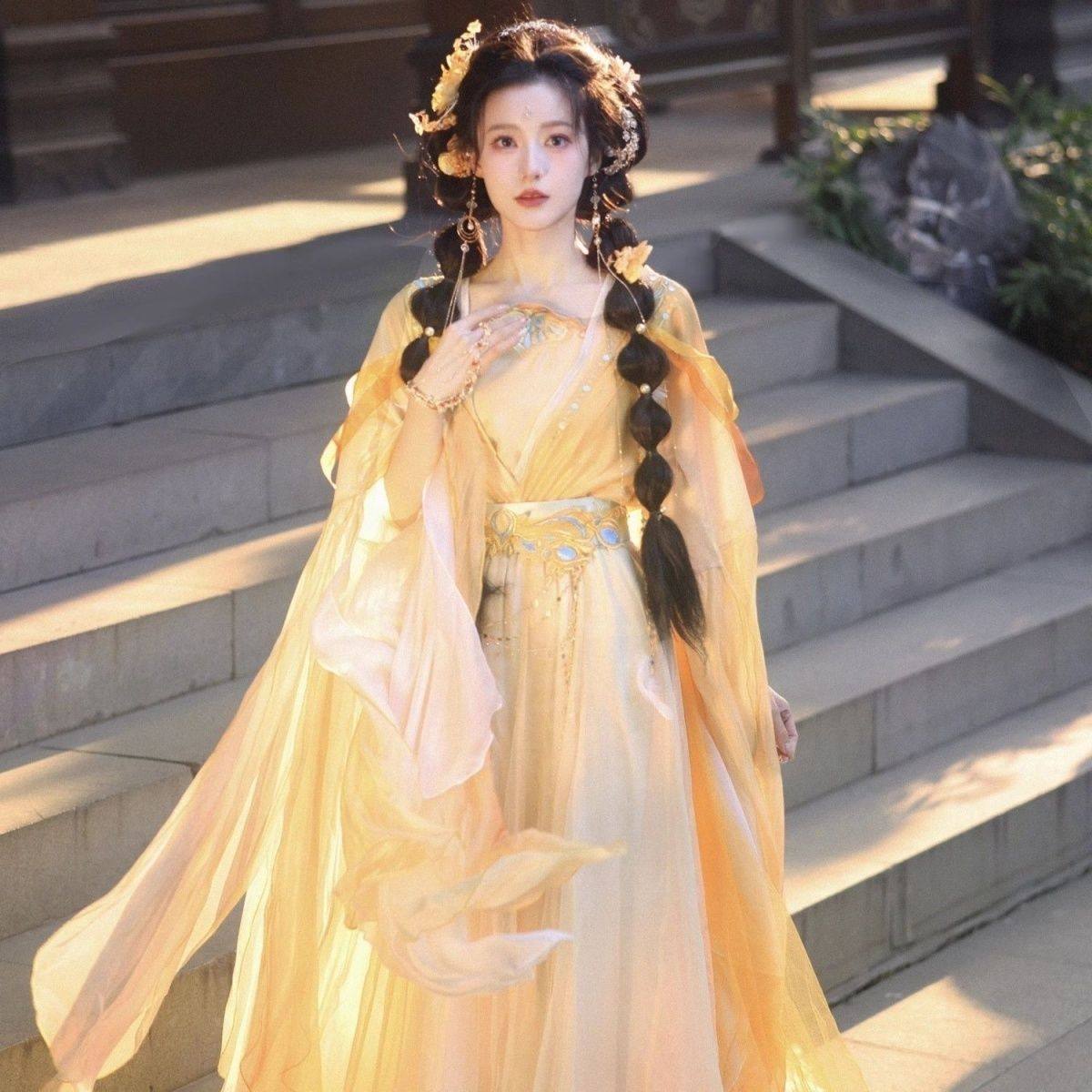 春雾颂金翎纱仙侠风汉服女齐腰新款套夏款仙气飘逸