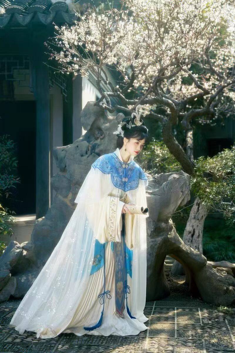 宋制汉服【绮罗香】新款仕女图神仙复原款红楼梦林黛玉绢人系列