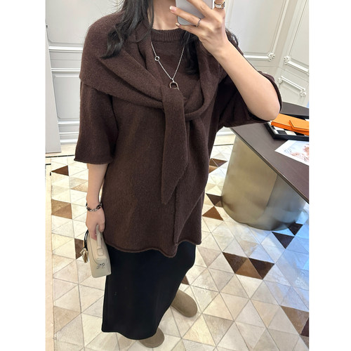 LeoMami孕妇春羊毛羊绒显瘦套装