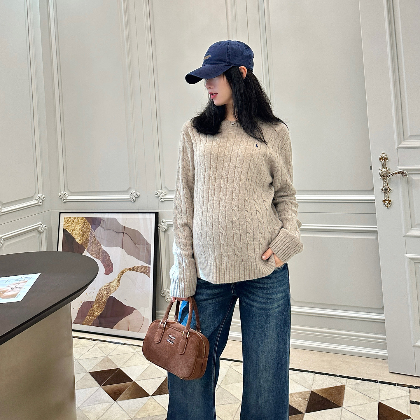 LeoMami孕妇装秋冬款刺绣羊毛麻花毛衣宽松保暖慵懒针织衫上衣,孕妇装/孕产妇用品/营养,毛衣,淘宝优惠券,粉丝福利购,淘宝优惠卷