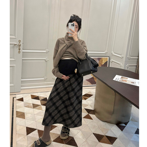 leoMami法式复古气质半身裙