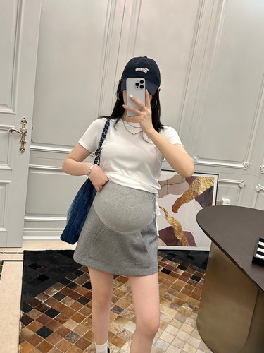 孕妇装卫衣半身裙A字短裙