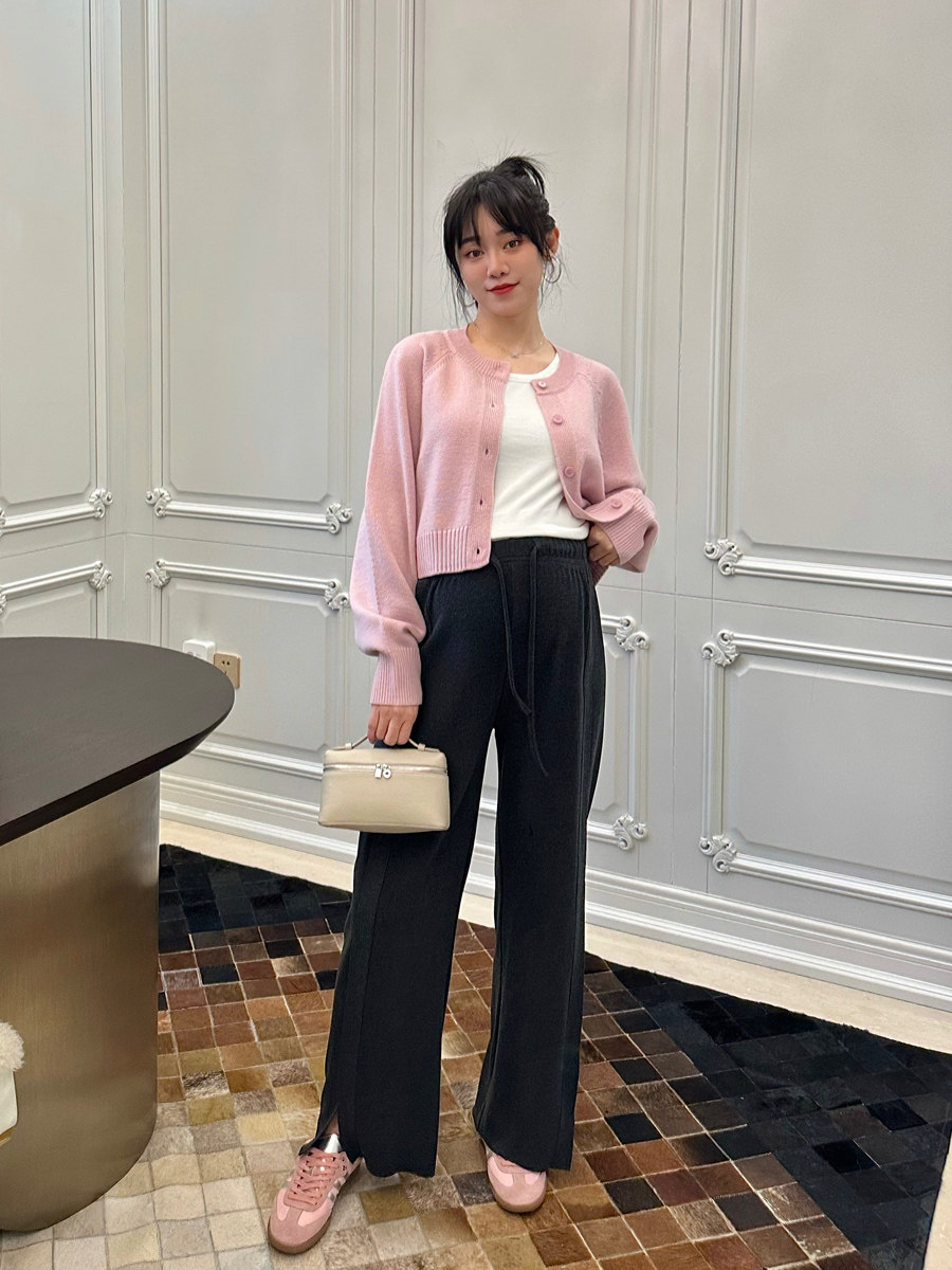 LeoMami孕妇裤春秋慵懒风德绒直筒裤外穿开叉显瘦垂感拖地阔腿裤,孕妇装/孕产妇用品/营养,孕妇休闲裤,淘宝优惠券,粉丝福利购,淘宝优惠卷