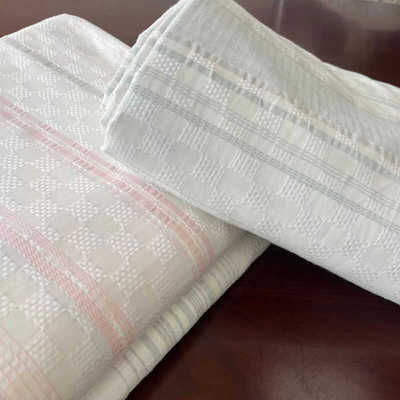 100%纯棉色织提花被套