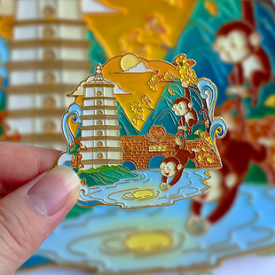 连云港花果山金属文创冰箱贴城市地标景区特色旅游纪念品伴手礼