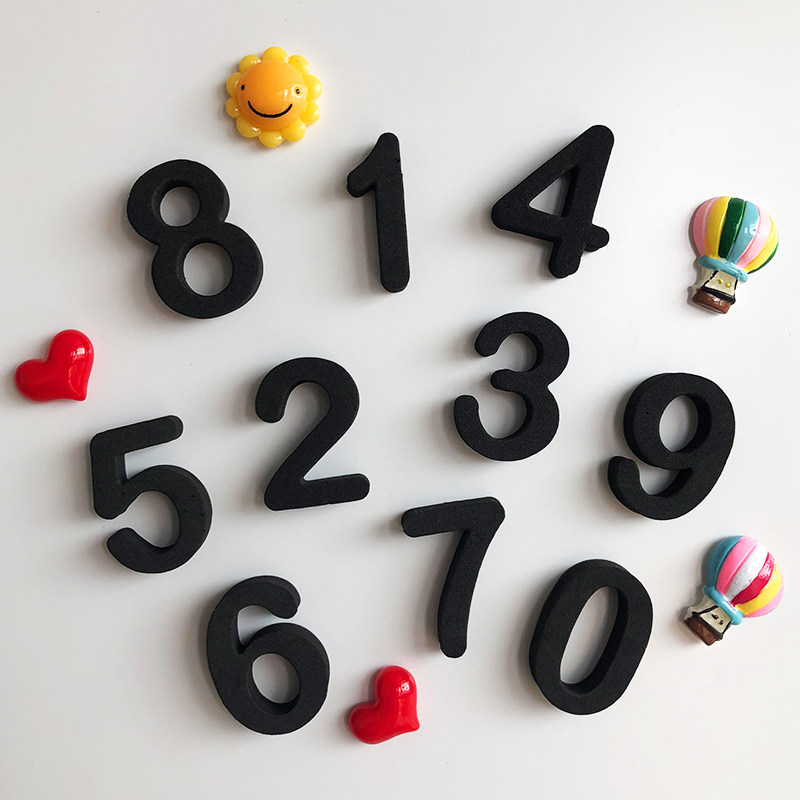 创意可爱冰箱贴自选数字磁力贴立体可爱家居装饰定制结婚留言磁贴
