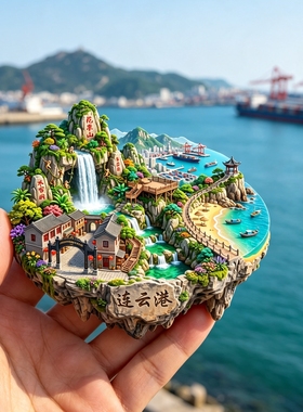 连云港旅游风景文创冰箱贴纪念品