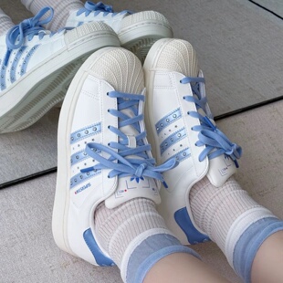 Superstar 防滑耐磨贝壳头 百搭经典 adidas 低帮板鞋 阿迪达斯