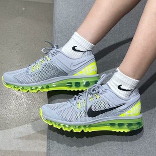 Nike Air Max 2013 织物 气垫缓震 透气防滑耐磨支撑 休闲跑步鞋