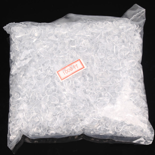 眼镜配件鼻托 常用瓜子型pvc不分左右塑胶普通04托叶 1000付一包