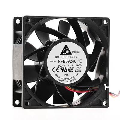 台达DELTA PFB0924UHE 9238 9CM 24V 1.22A 耐用变频器散热风扇