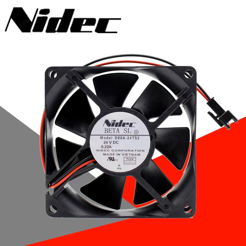 原装正品 NIDEC D08A-24TS2 01 24V 8CM 80X25MM 变频器散热风扇