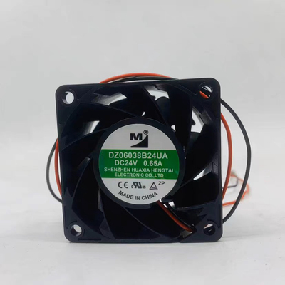全新DZ06038B24UA/MA DC24V 0.65A/0.35A 6CM2线散热风扇6038