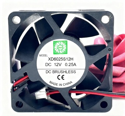 全新6CM厘米XD6025S12H DC12V0.25A 6015S14H散热风扇10V 0.32A