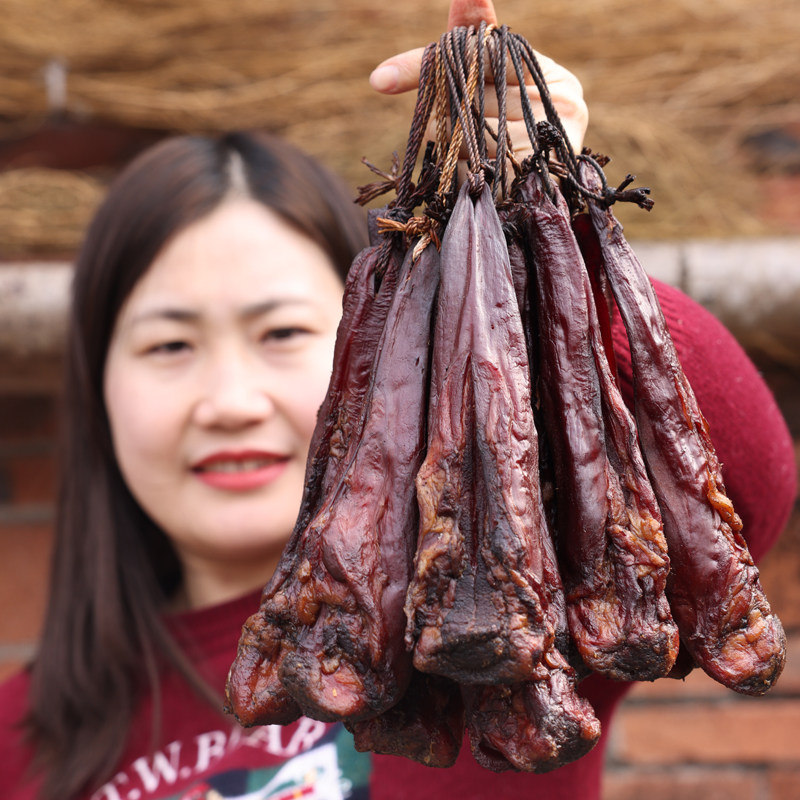 四川特产腊肉农家自制烟熏猪舌头土猪口条川味美食下酒零食无添加