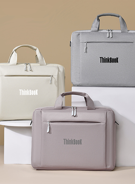 适用于联想ThinkBook14/15/16+防摔电脑包16寸ThinkPadE14/15笔记本全气囊防护防水防摔手提单肩包