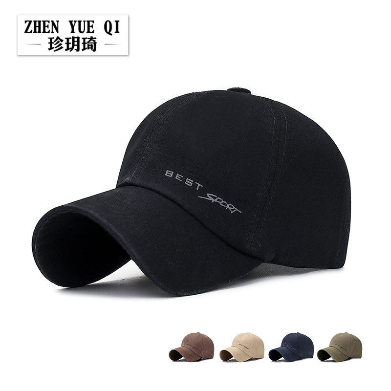 休闲帽子珍玥琦棒球帽水洗做旧春