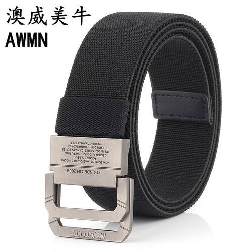 百搭牛仔裤休闲皮带弹力编织腰带