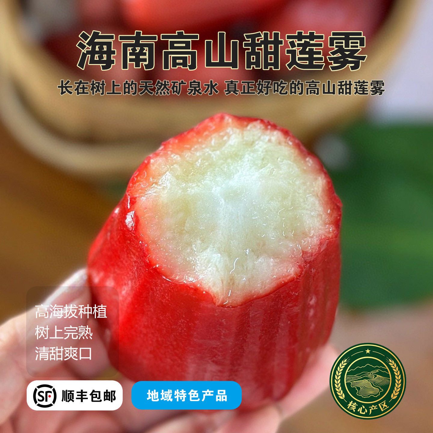 海南高山甜莲雾黑糖芭比礼盒装