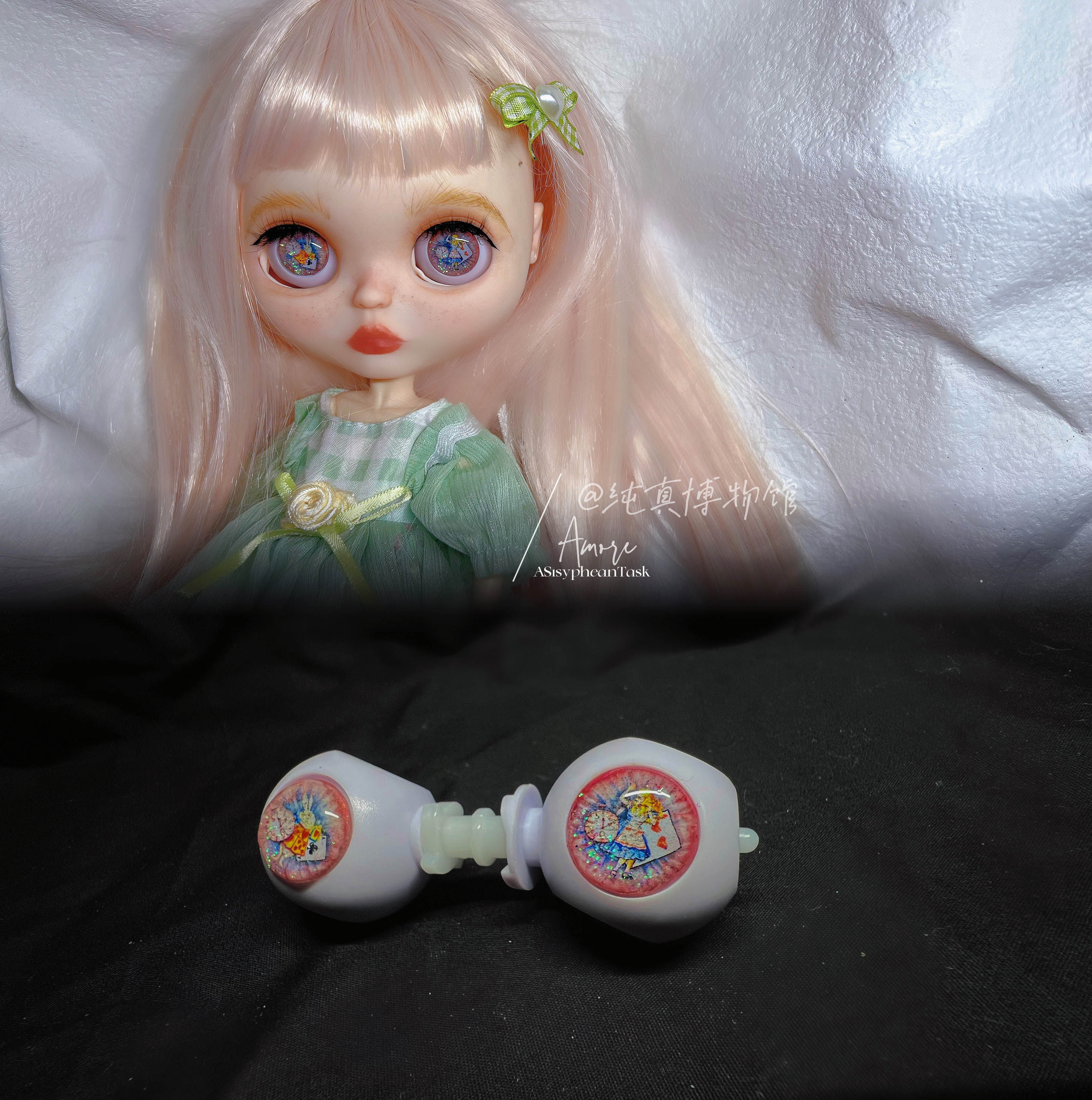 【alice】blythe小布眼片 比利时软陶手工制作磁吸滴胶