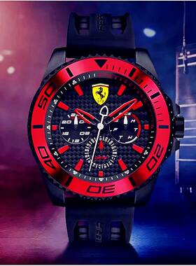 代购正品法拉利手表Ferrari男表硅胶表带 Scuderia XX Kers运动表