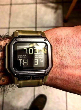 代购NIXON尼克松Regulus手表士方形硅胶运动数显军风防水男腕表