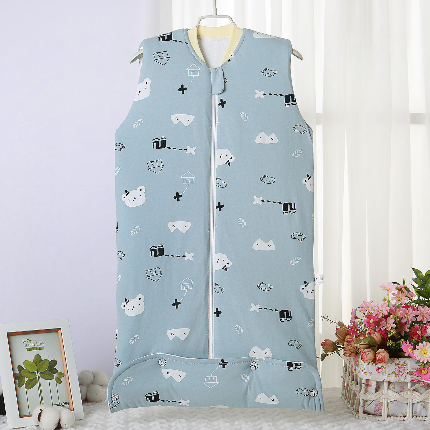 春秋薄棉婴儿睡袋纯棉无袖信封式防踢被一体无袖宝宝儿童保暖神器,婴童用品,睡袋/防踢被,淘宝优惠券,粉丝福利购,淘宝优惠卷