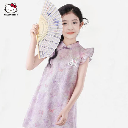 女童夏季国风旗袍连衣裙子2026新款中大童装新中式连衣公主裙