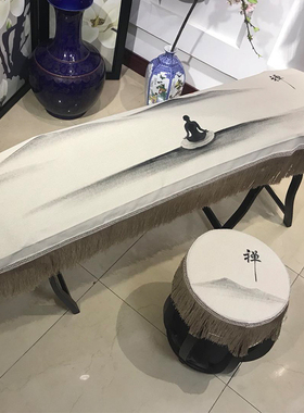 原创手绘古筝琴罩中国风简约防尘古筝盖布 1.63-1.66通用款乐器罩