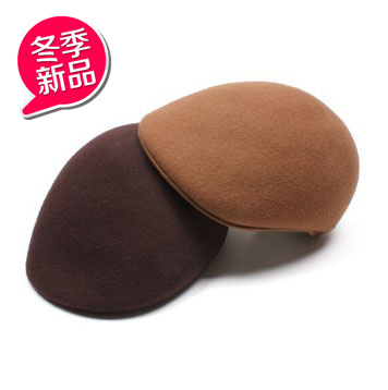 羊毛呢贝蕾帽画家帽前进帽贝雷帽