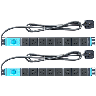 公牛pdu机柜电源插座插排机房排插桌面插线板电脑桌下插板5米工业