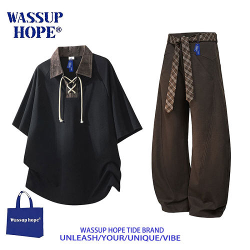 WASSUPHOPE时尚套装男2026新款