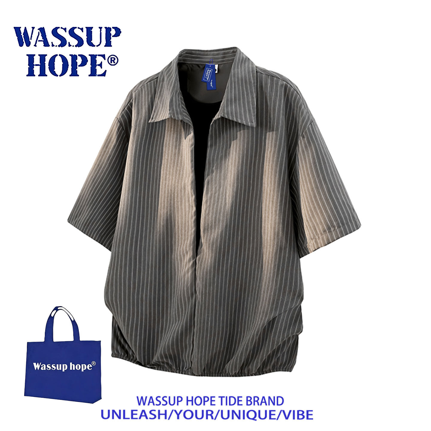 WASSUPHOPE衬衫短袖男2026新款图片