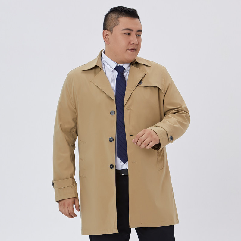 2021 FALL MALE BRITISH CASUAL JACKET YOUNG HANDSOME DESIGNER MID-LENGTH OVER-THE-KNEE LOOSE TRENCH TRENCH COAT MEN