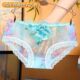 女中腰包臀透气蕾丝裆舒适裸感三角裤 新法式 镂空网纱性感蕾丝内裤