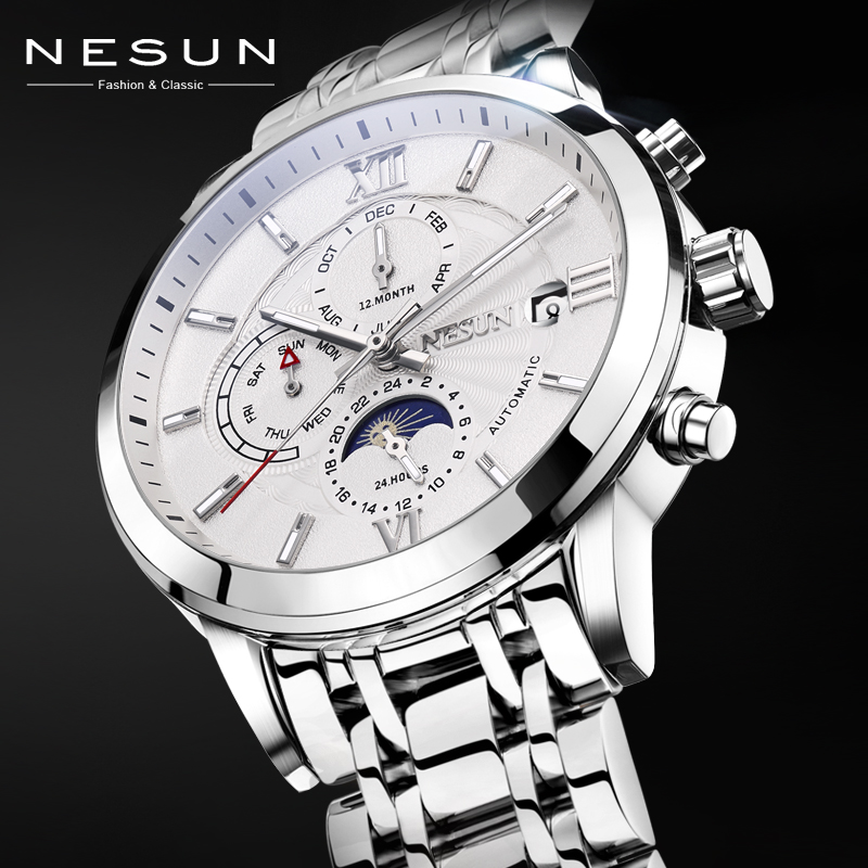 正品全自动防水精钢新款机械表