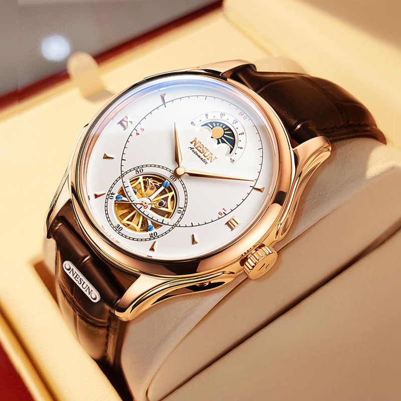 尼尚全自动防水镂空新款品牌手表